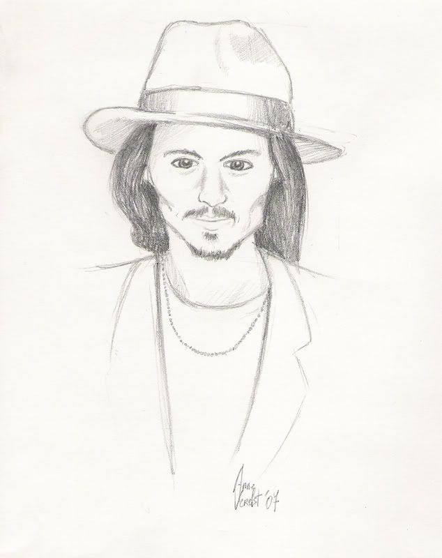 Johnny Depp Drawing