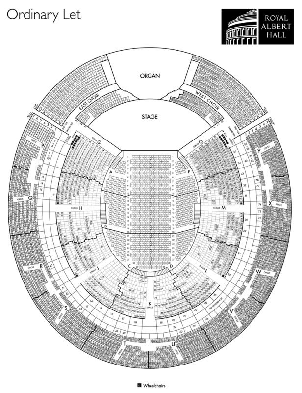 Royal Albert Hall Seating Chart