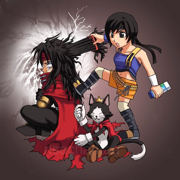 FFVIIDoC__Bad_Hair_Day_by_Risachant.jpg Yuffie and Vincent image by fullmetal_black_rose1