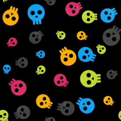 colorful skull layouts