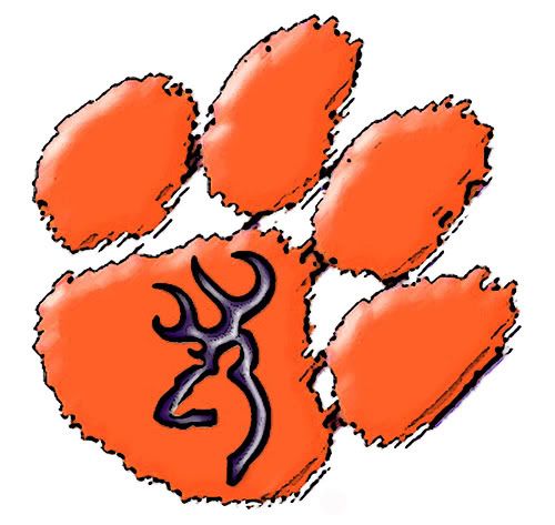 clemson paw with browning Pictures, Images and Photos