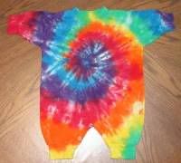 6 month tie dyed Union Suit