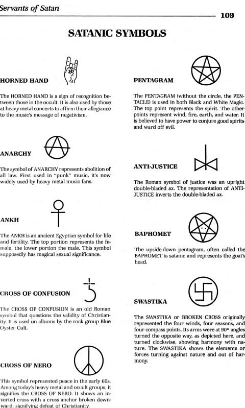symbols of mormonism. Satanic Symbols Graphic