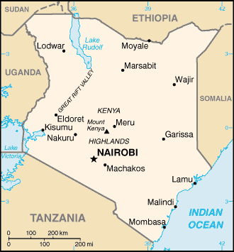 Map Kenia