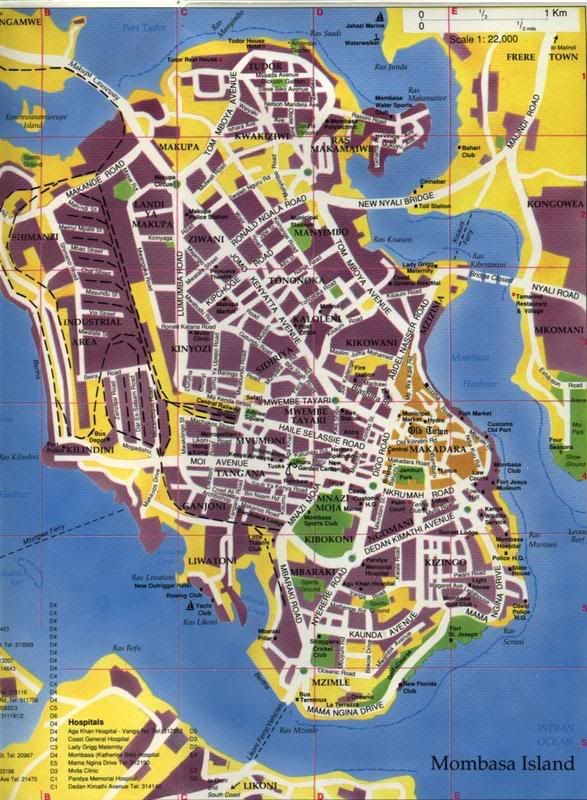 Map Mombasa