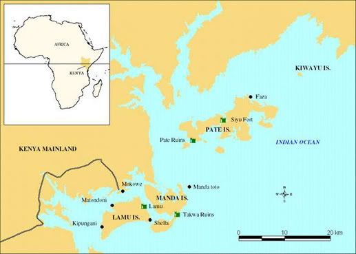 Map Lamu