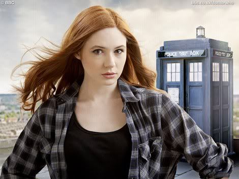  traveling companion Amy Pond played by the highly cute Karen Gillan