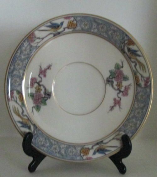 VINTAGE-LENOX-MING-BIRDS-SAUCER