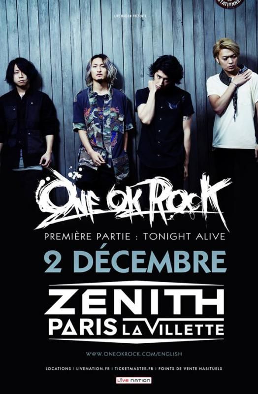 One Ok Rock Zénith Paris