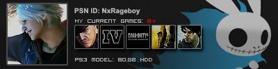 Rageboy's PS3 Game Card