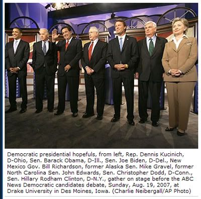 ABC Crops Kucinich from Debate Photo