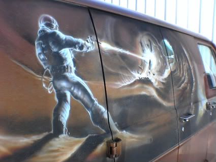 Spaceman Van Mural