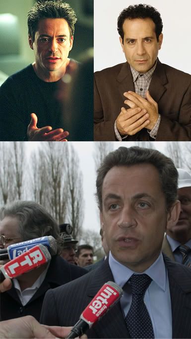 Downey Jr., Shalhoub, Sarkozy