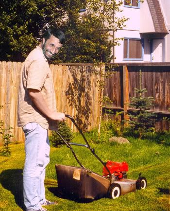 Ahmadinejad Mowing his Yard