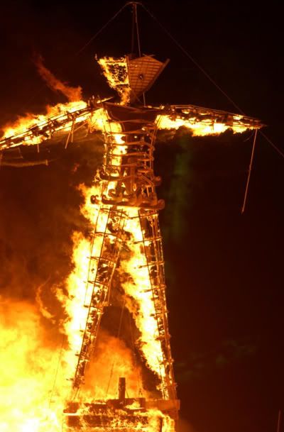 Burning Man like Jesus