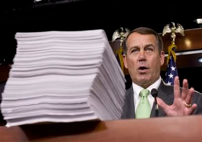 Boehner and his paper penis