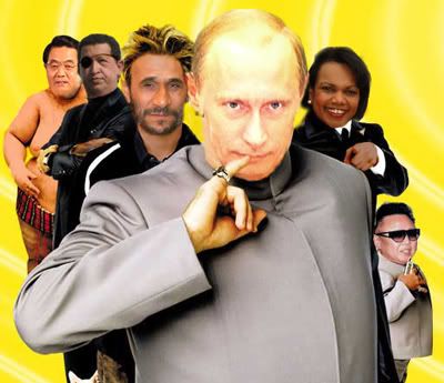 Drs. Putin, Hu, Ahmadinejad, Chavez, Rice(?) and Mini Il