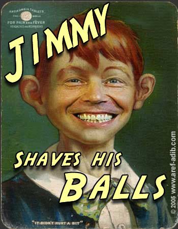 Jimmy Shaves His Balls