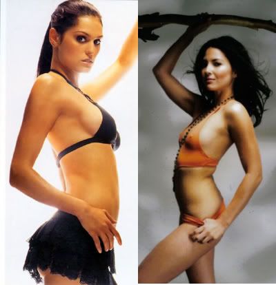 Morgan Webb and Olivia Munn Half Naked And I can't even remotely decide.