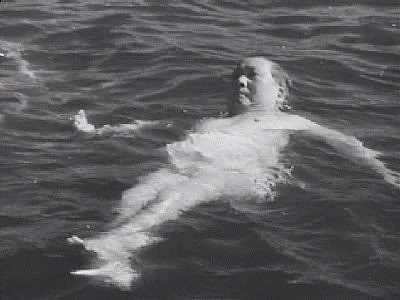 Chairman Mao swimming