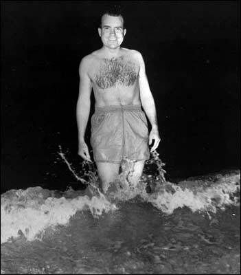 Richard Nixon at the Beach
