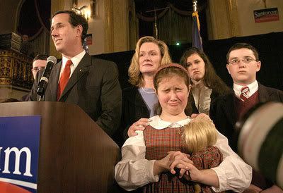 Santorum's daughter and her scary doll