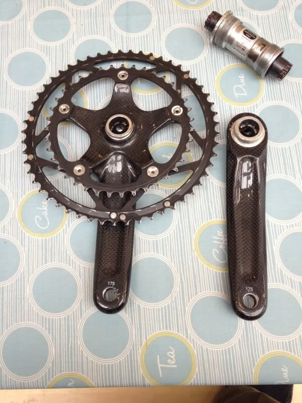 fsa carbon pro team issue crankset