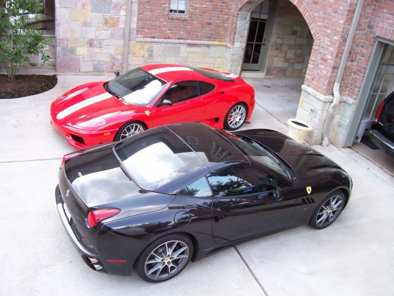 Red is Ferrari 360 done in C40 Black is Ferrari California done in C30