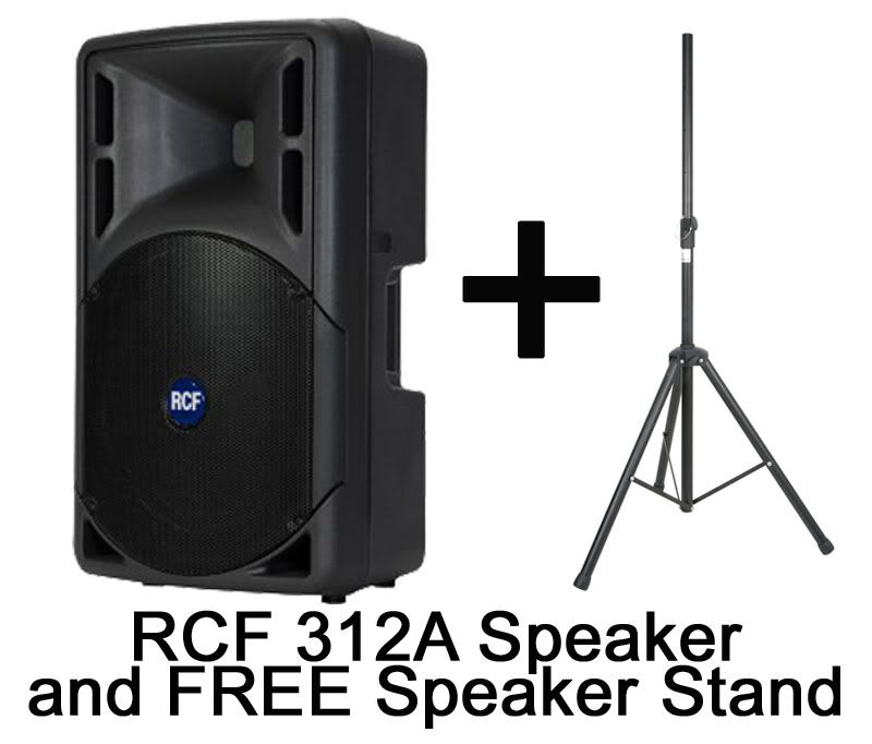 RCF Art 312A 350w Powered Speaker + Free Speaker Stand eBay