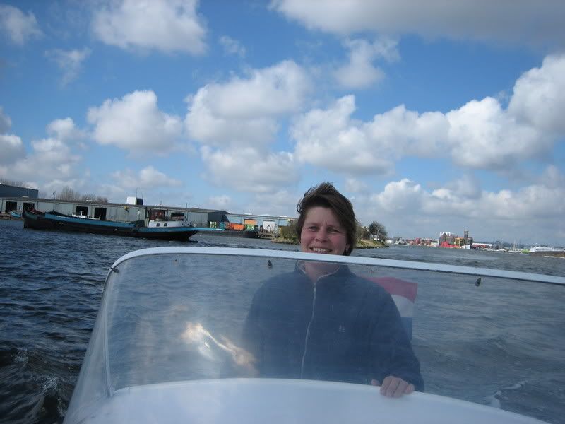 Chris op het IJ Chris onderweg