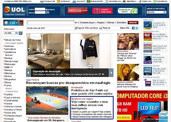 Aquela Passagem no Portal UOL Aquela Passagem no Portal UOL