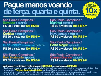 Azul: Promoção Para Quem Voa No Meio de Semana e Para Quem Compra no Extra.com.br Azul: Promoção Para Quem Voa No Meio de Semana e Para Quem Compra no Extra.com.br